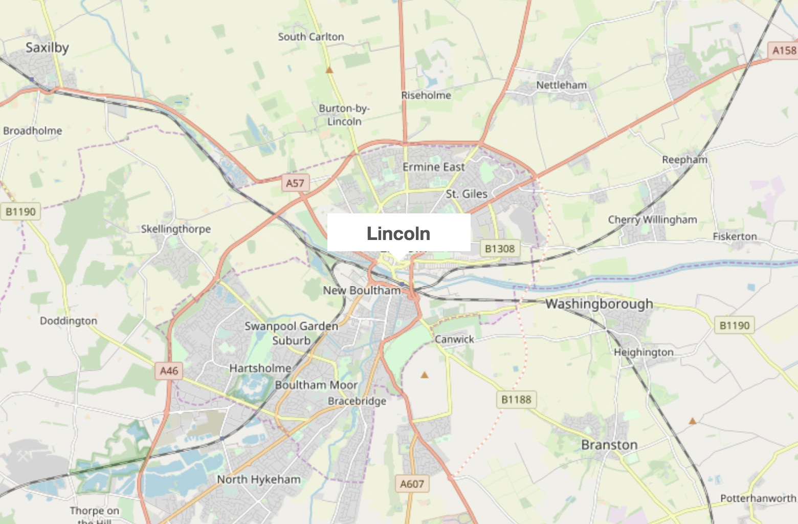 Lincoln-map