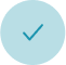 Dark blue tick inside a dark blue circle of a lighter shade.