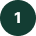 A white number one in a filled dark green circle.