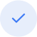 Blue tick inside of a circle that is a lighter shade of blue.