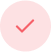 Red tick inside of a circle that is a lighter shade of Red.